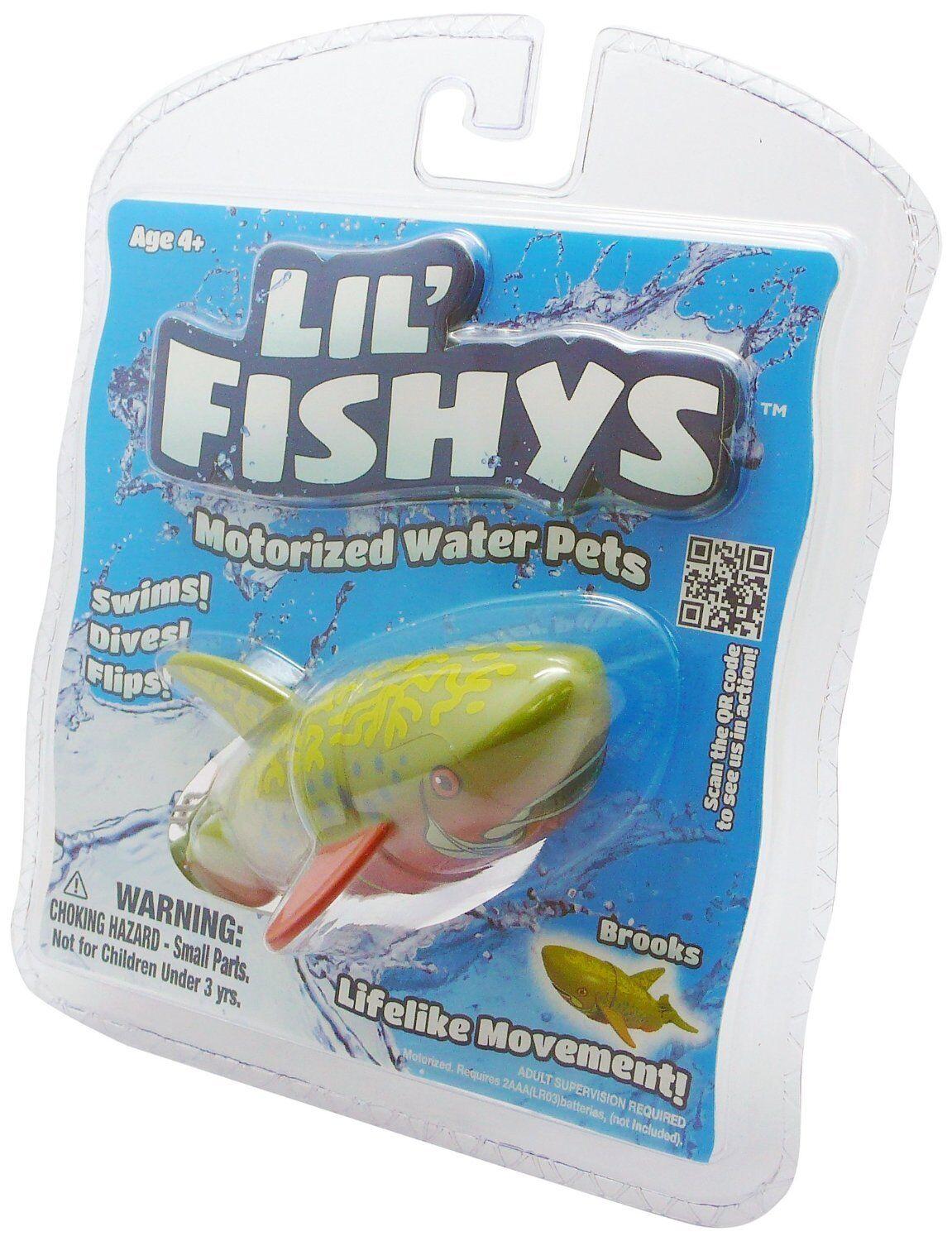 Lil Fishy Brooks Electronic Fish Shark Aquarium Ages 3+ Toy Boys Girls Water Pet