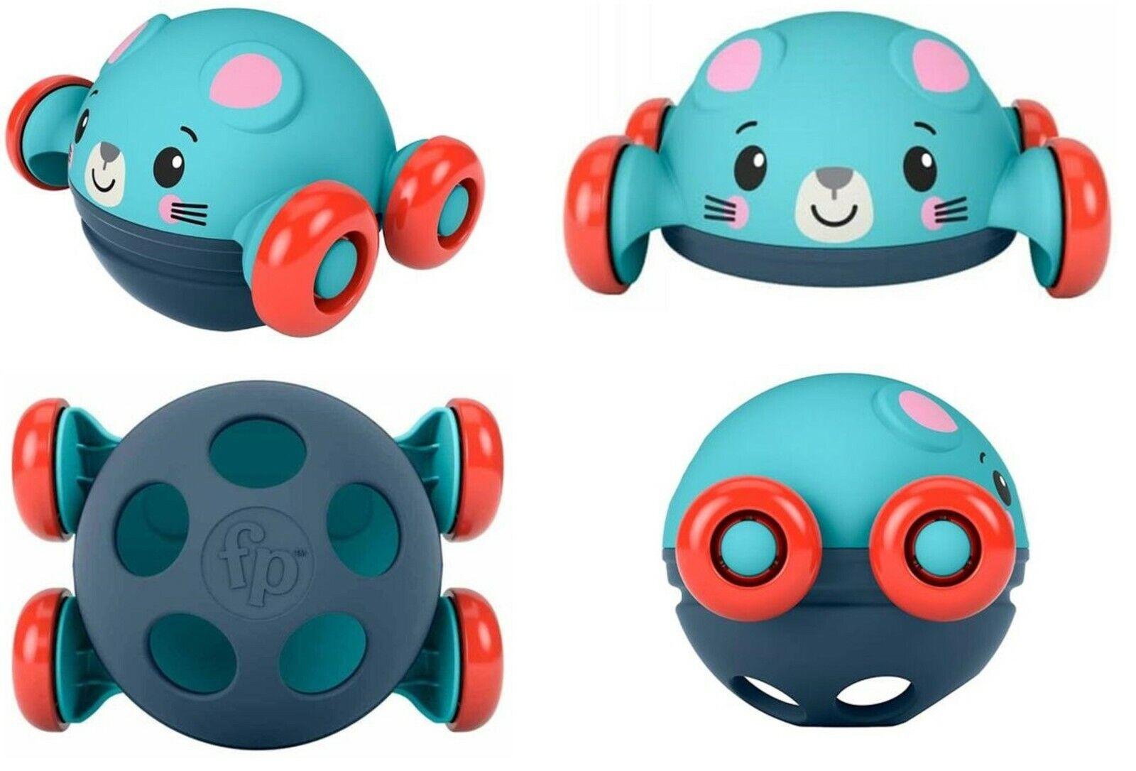 Fisher Price Baby Roll Pop and Zoom Friends Ages 2+ Toy Mouse Car