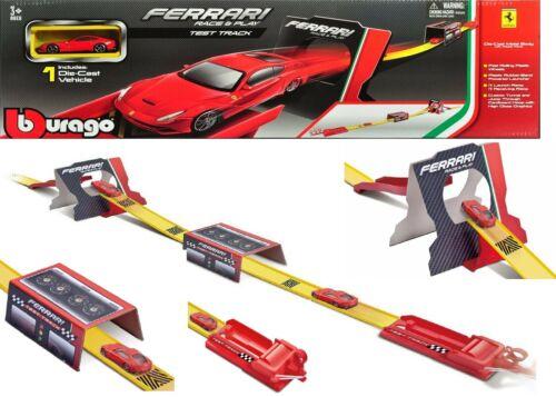 Car Race Track Bburago Ferrari Play Playset 1:64 Scale Ages 3+ New Toy Truck Fun