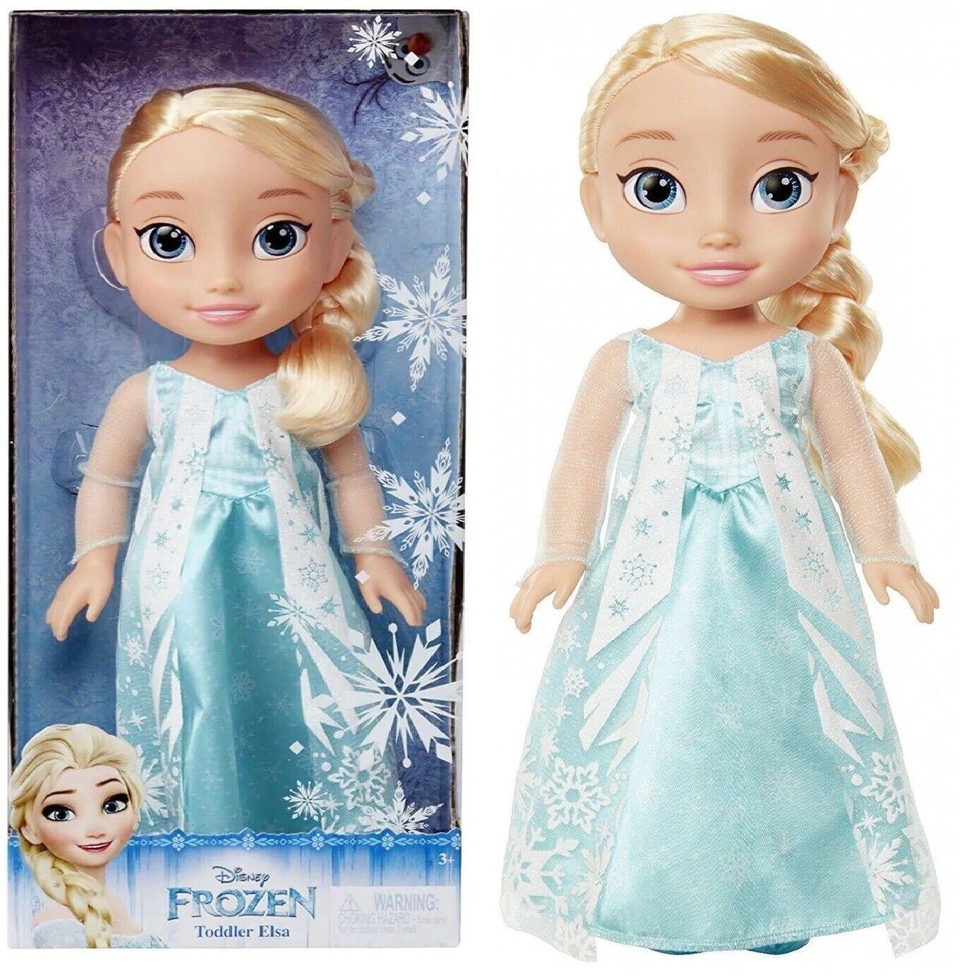 Disney Frozen Toddler Elsa Doll Ages 3+ Toy Iconic Outfit Dress Braided Hairs