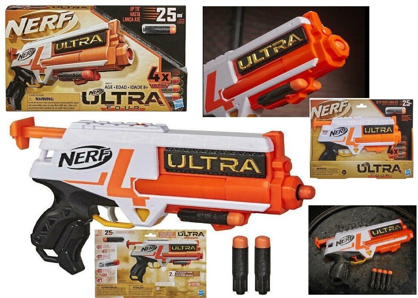 Nerf Ultra Four Blaster 4 Darts Ages 8+ Toy Gun Fire Blast Game Pistol Gift Set