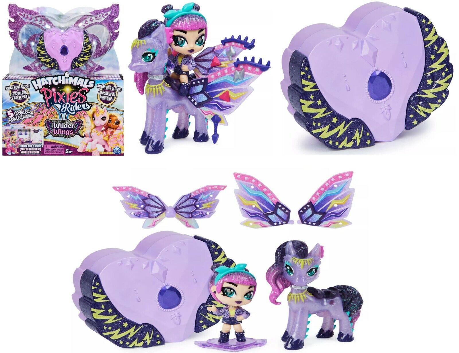 Hatchimals Pixies Riders Wilder Wings Mel PonyGater GlidderToy Hatchimal Pet Pony Doll Dragon Horse