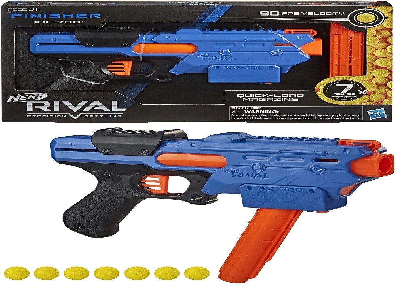 NERF Rival Finisher XX-700 Blaster Ages 14+ Toy Gun Play Fire Round Shot Gift