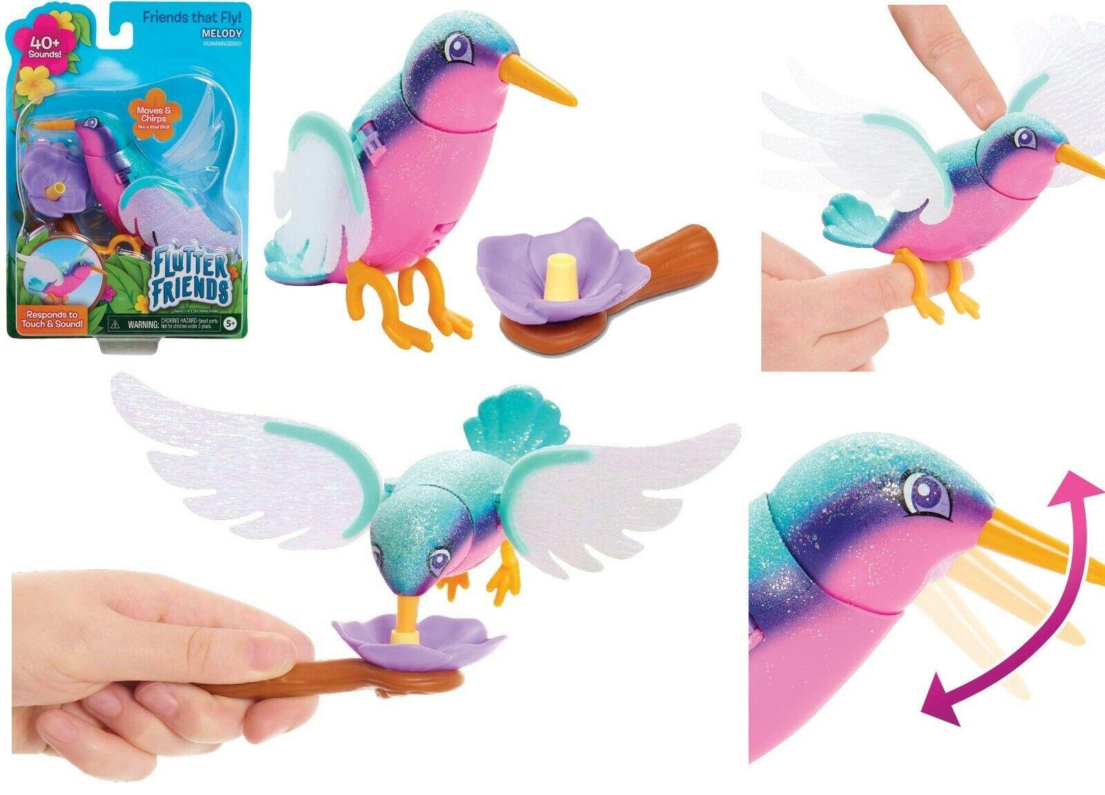 Flutter Friends Melody Electronic Pet Hummingbird Ages 5+ Toy Bird Play Gift Live Pets