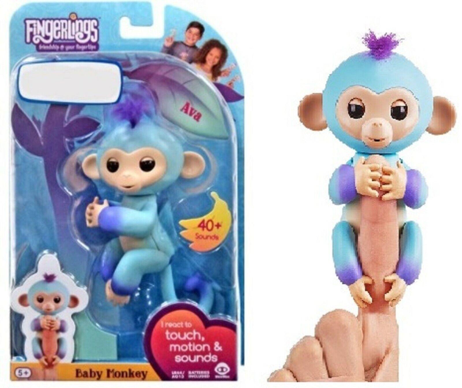 WowWee Fingerlings Baby Monkey Ava Interactive Toy Pet