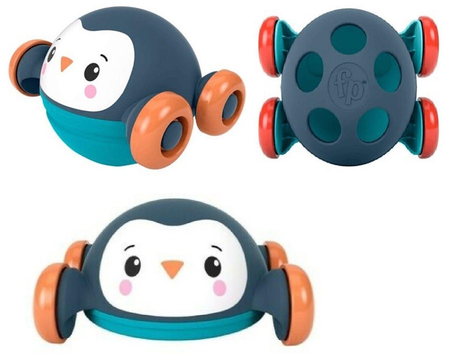 Fisher Price Baby Roll Pop and Zoom Friends Ages 2+ Toy Penguin Car