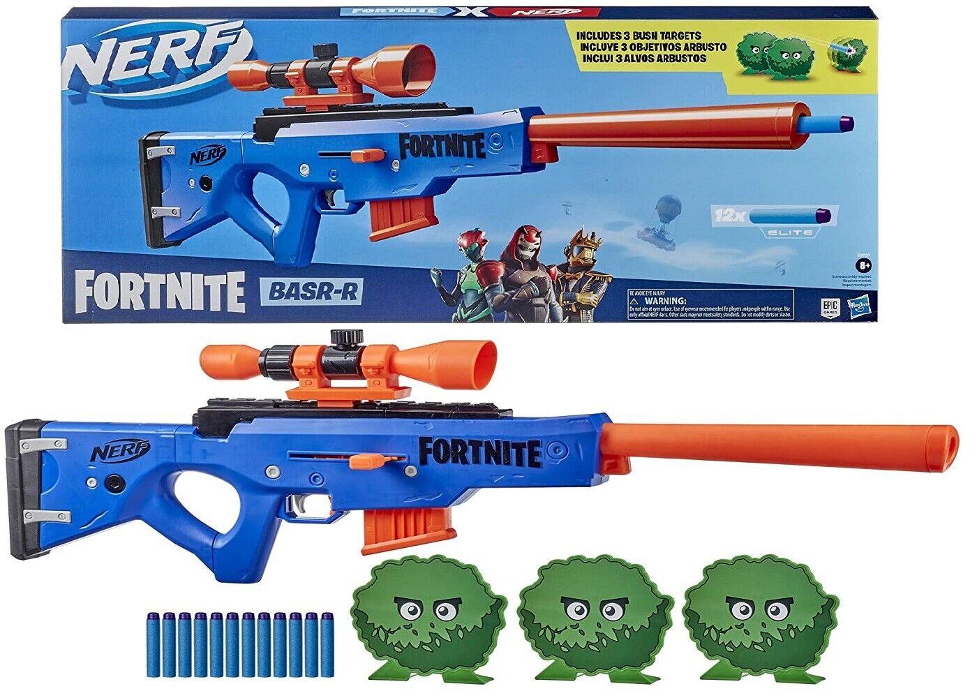 NERF Fortnite BASR R Bolt Action Blaster Ages 8+ Toy Gun Fire Play Fight Game