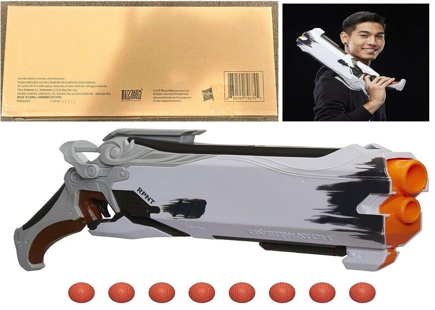 NERF Rival Overwatch Reaper Wight Edition 8 Rounds Ages 14+ Toy Gun Fire Fight