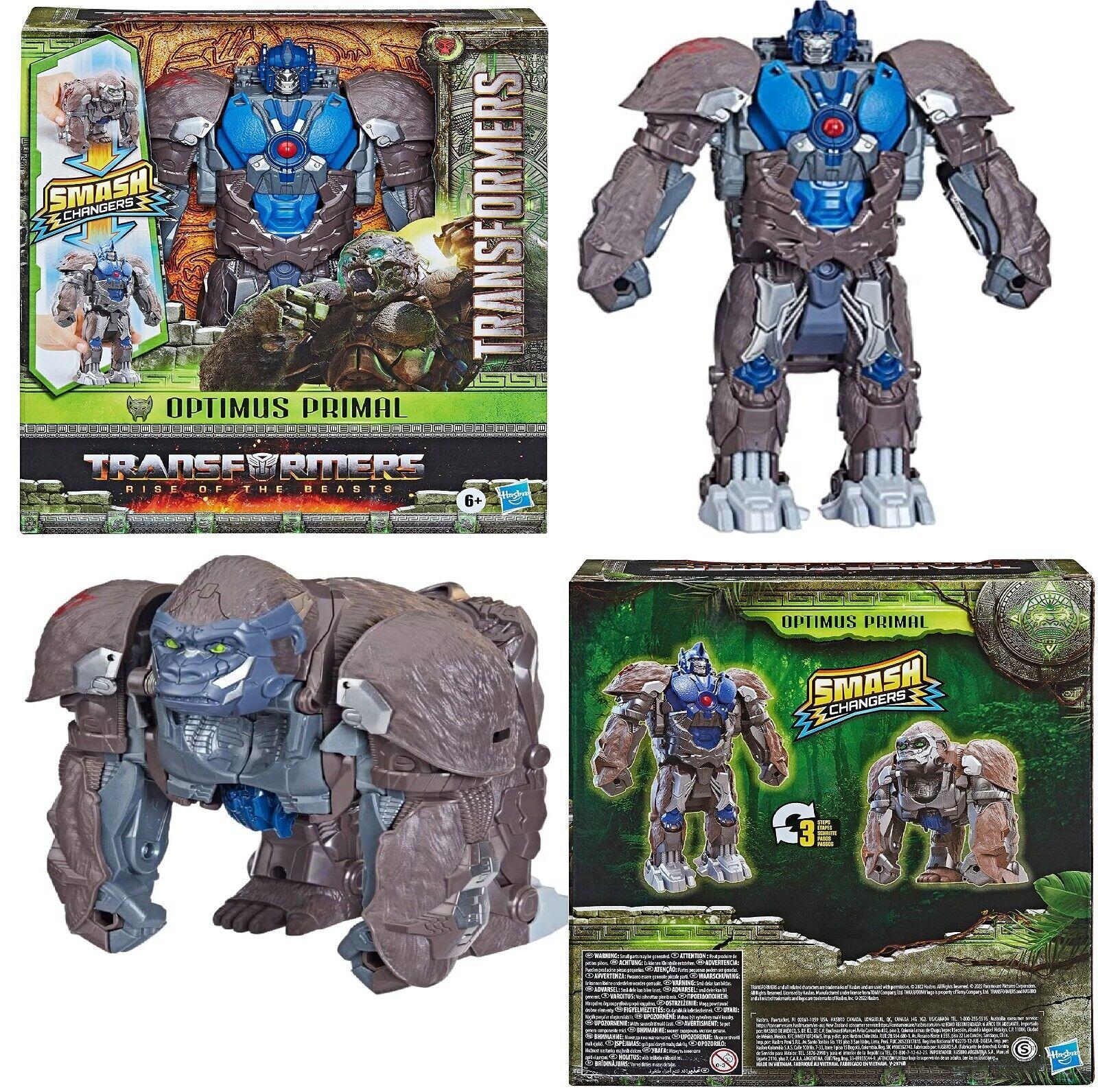 Transformers Toy Smash Changer Optimus Primal Robot Car Play