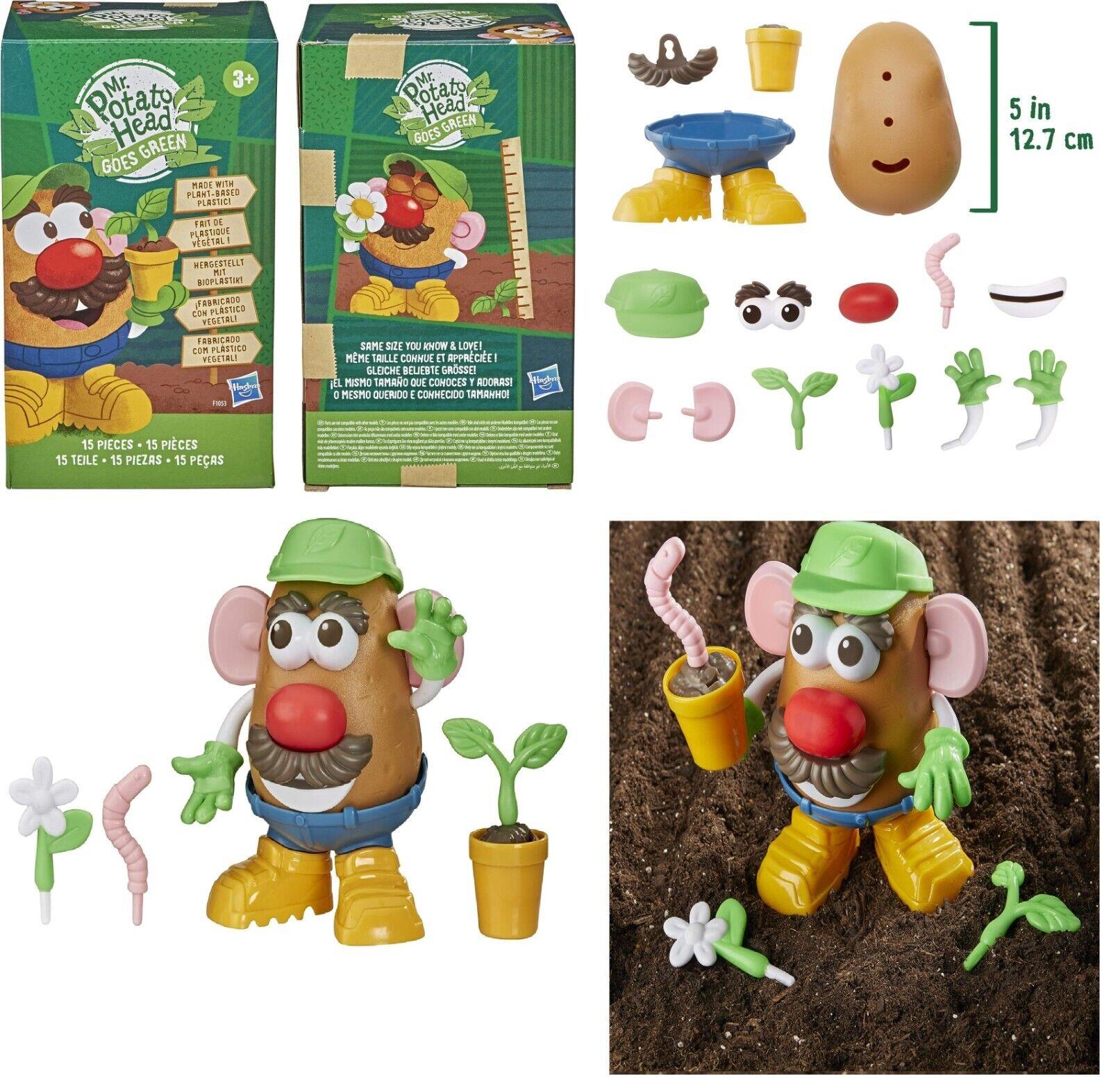 Mr Potato Head Playskool Friends Goes Green 5 Inch Made With Plant-Based Plastic Preschool Toys & Pretend Play