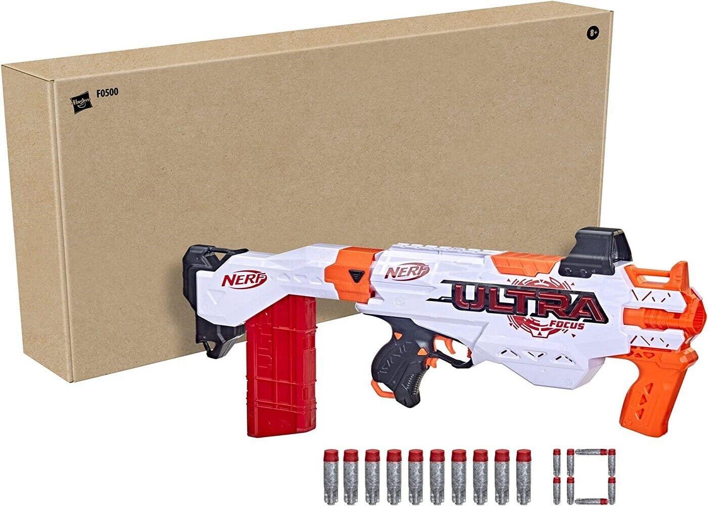 NERF Ultra Focus Motorised Blaster Ages 8+ Toy Outdoor Games AccuStrike Darts