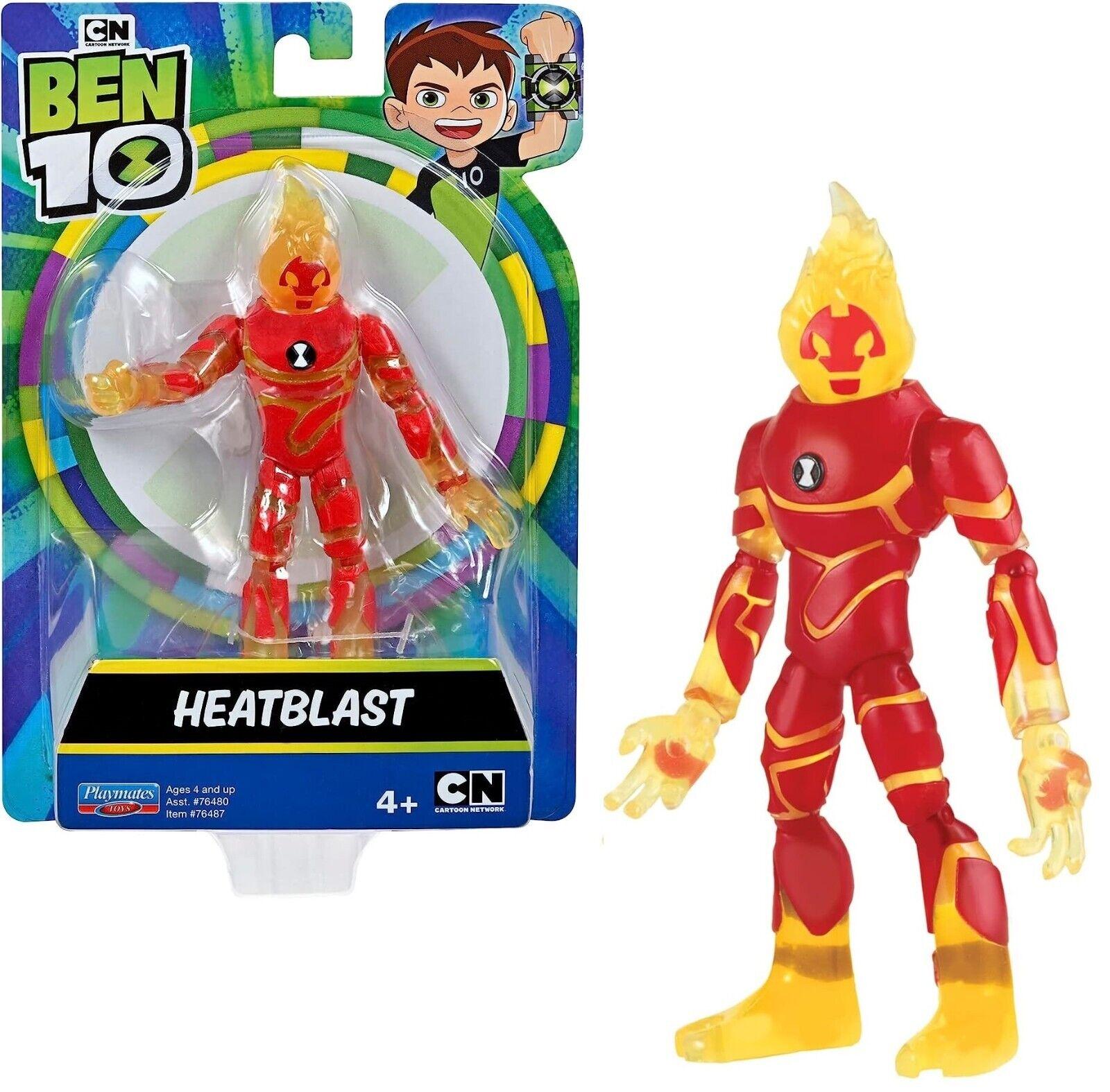 Ben 10 Basic Figure Heatblast Assorted Cartoon Network Ages 4+ New Toy Play Gift