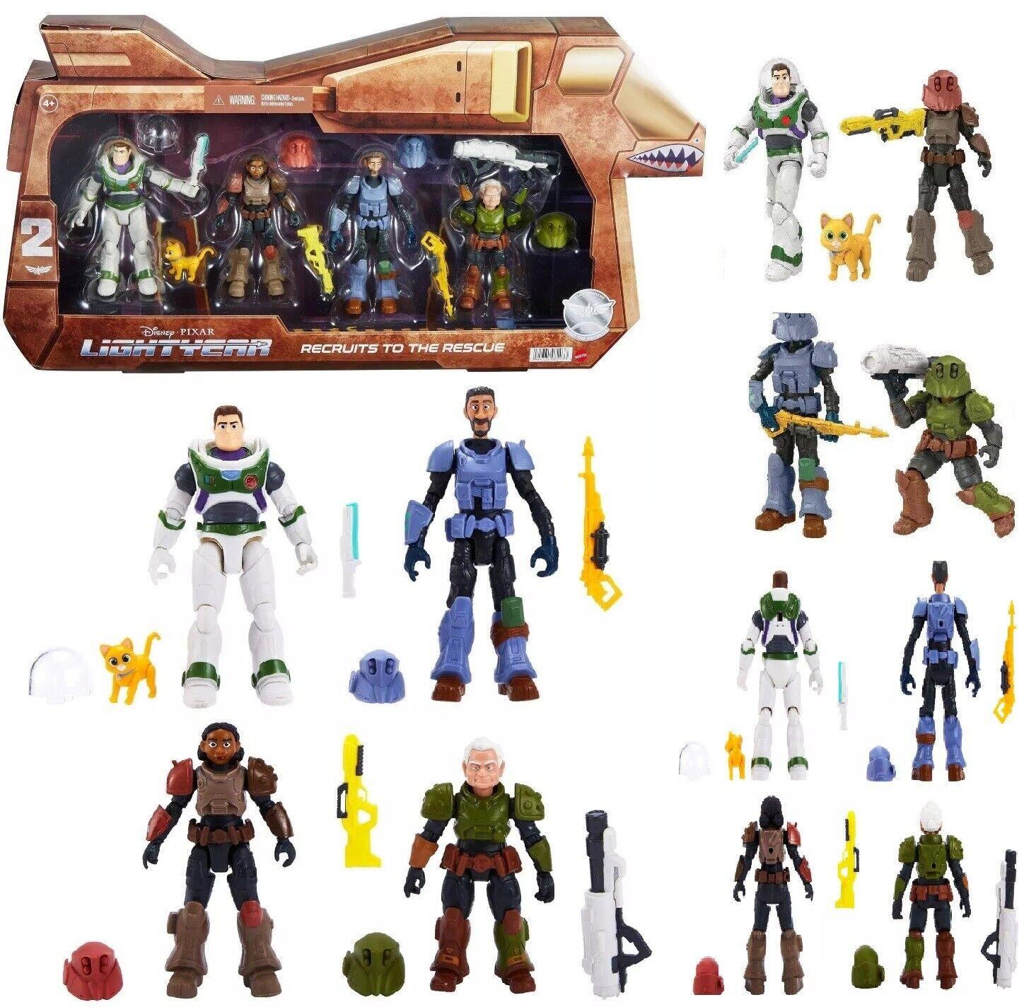 Disney And Pixar Lightyear Recruits To The Rescue 4 Pack 5 Inch Figures & Sox