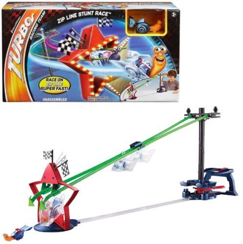 Turbo Zipline Stunt Race Playset Ages 3+ New Toy Race Vehicle