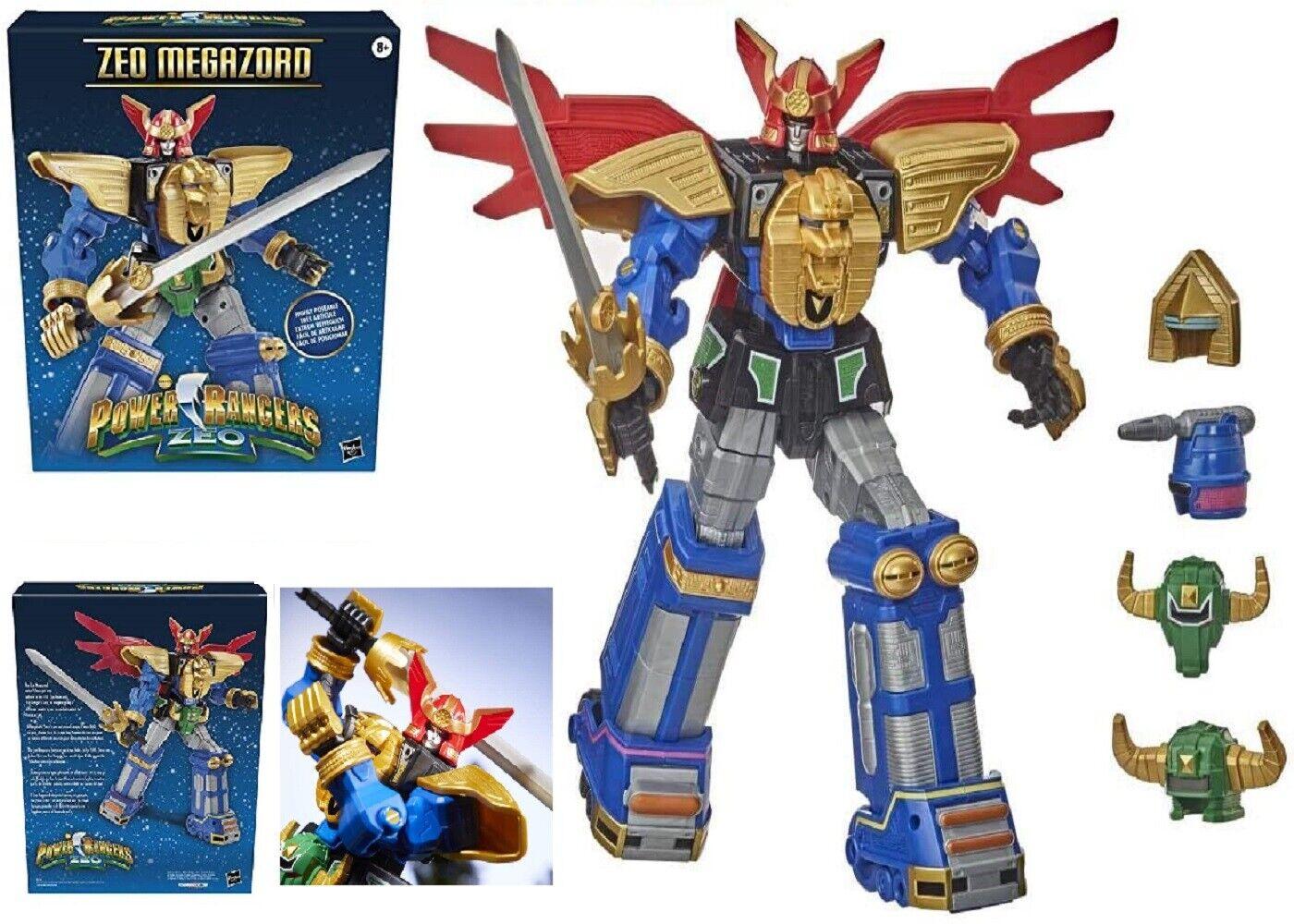 Power Rangers 12 Inch Zeo Megazord Highly Posable Ages 8+ Toy Helmet Robot Play