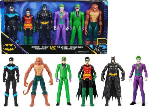 DC Comics Batman 6-Pack 12 Inch Batman Robin Nightwing Joker Riddler Copperhead