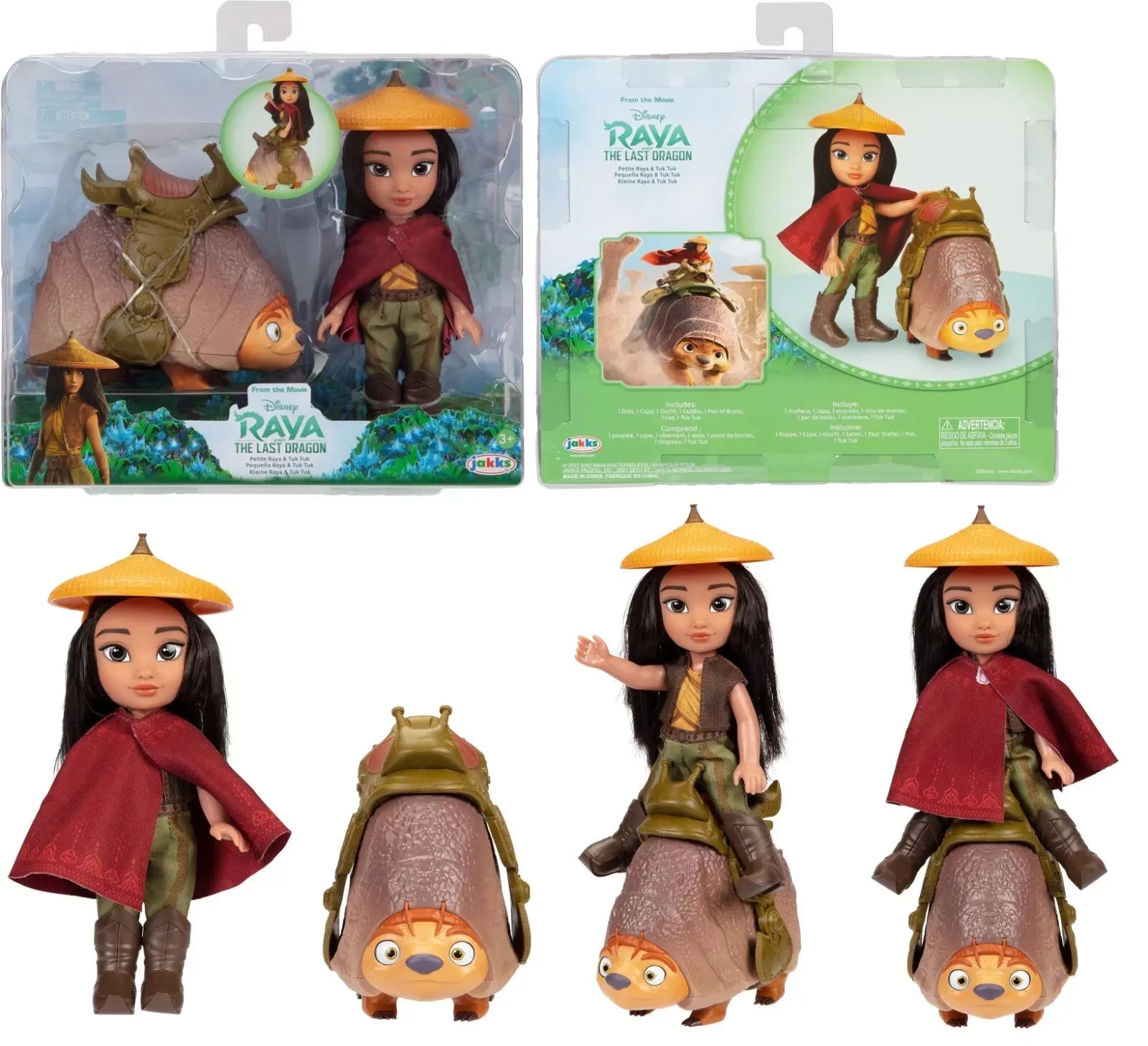 Raya and the Last Dragon Raya & Tuk Tuk 6-Inch Petite Doll Play Gift