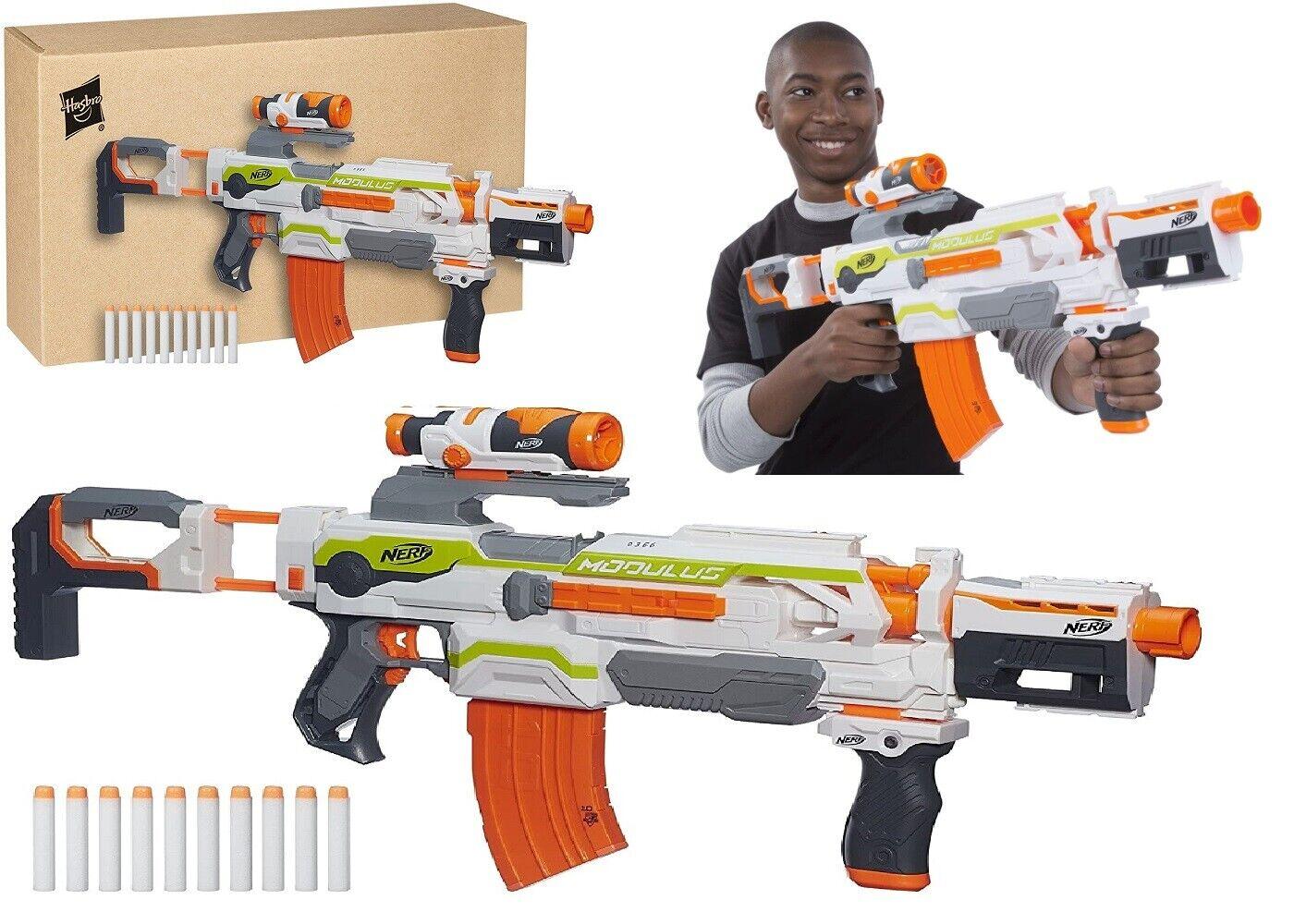 Nerf N-Strike Modulus 30+ Combinations ECS-10 Blaster Ages 8+ Toy Gun Play Fire