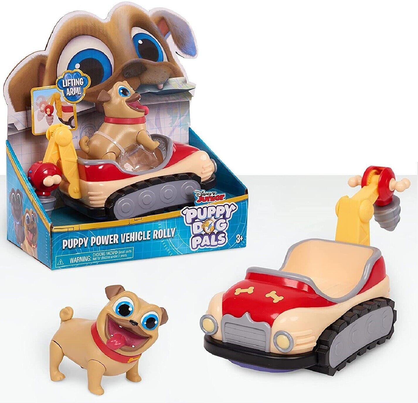 Disney Puppy Dog- Rolly-Power Vehicles Ages 3+ New Toy Car Dog Play Race Fun