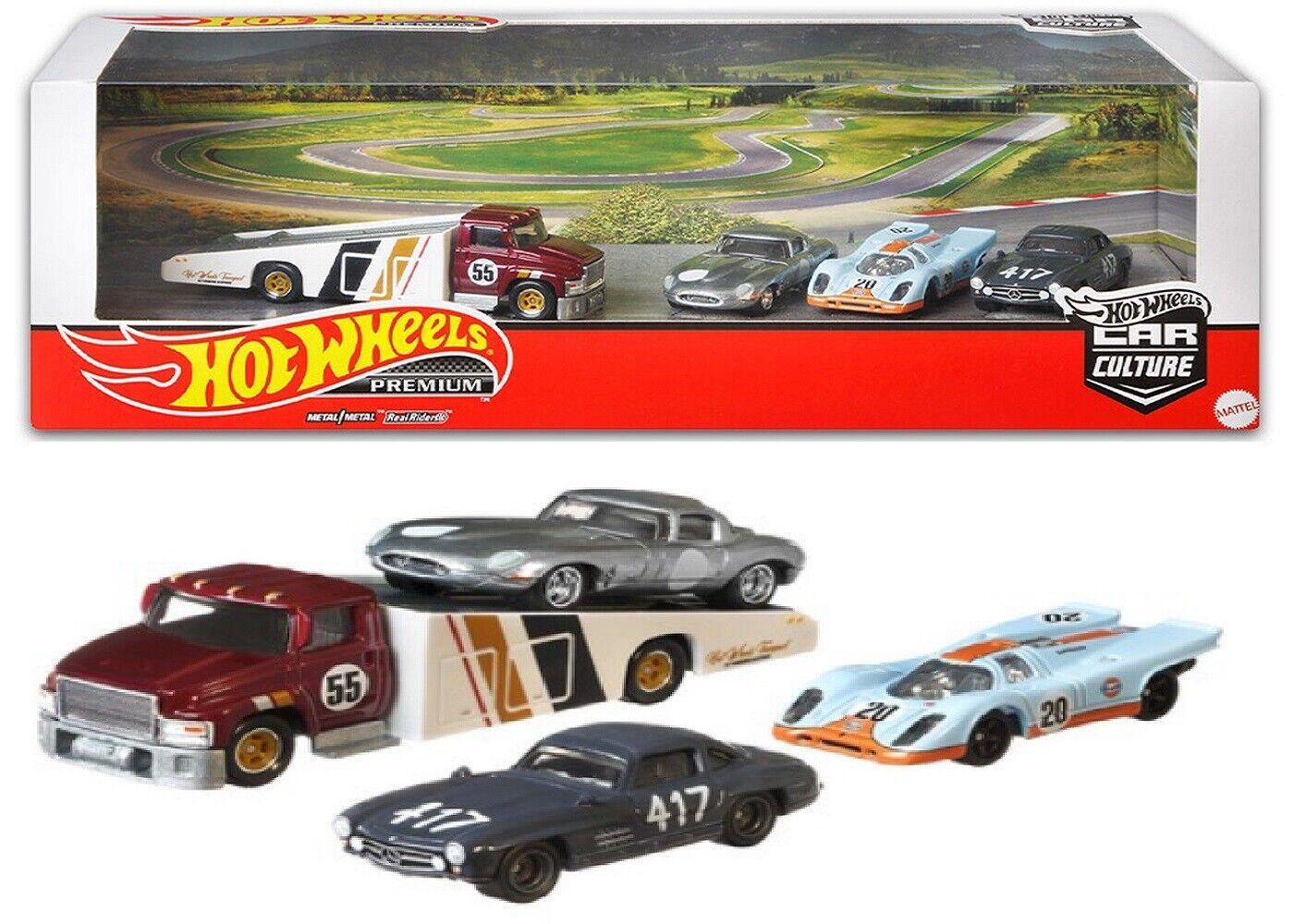 Hot Wheels 1:64 Car Culture Premium Racing Set Ages 6+ Toy Race Collector Play