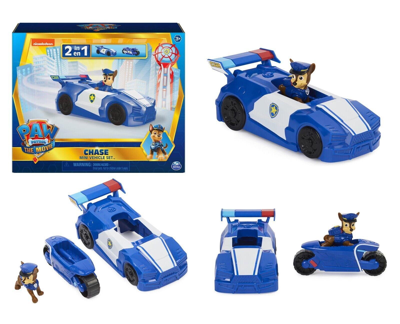 Paw Patrol Mini Chase Vehicle 2-in-1 Police Car And Motorcycle Race Gift