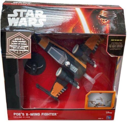 Star Wars Poe X-Wing Fighter Ceiling Flyer Toy Jet Ages 4+ Plane Play Race Car