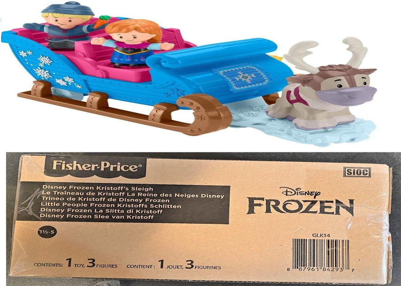 Disney Frozen Kristoff Sleigh Little People Figure and Vehicle Set Ages 2+ Toy