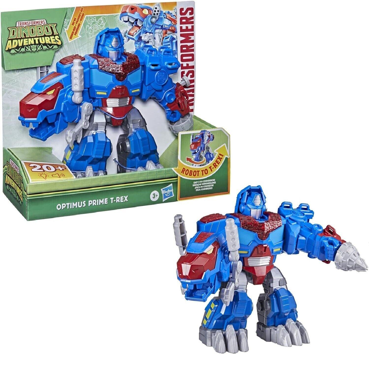Playskool Transformers Dinobot 9" Optimus Prime T-Rex Tyrannosaurus Rex Dinosaur