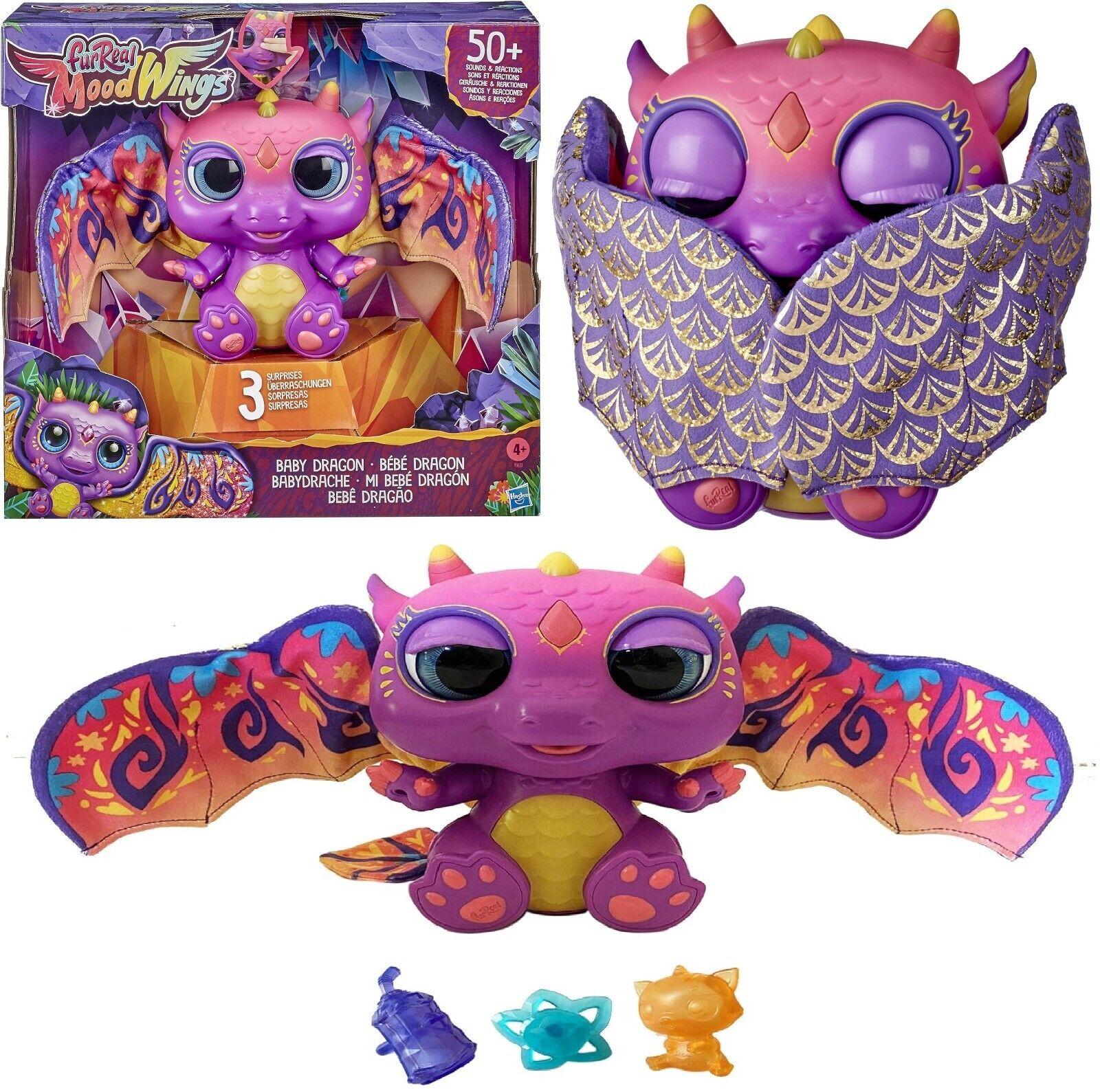 FurReal MoodWings Baby Dragon Interactive Plush Pet 50+ Sounds and Reactions