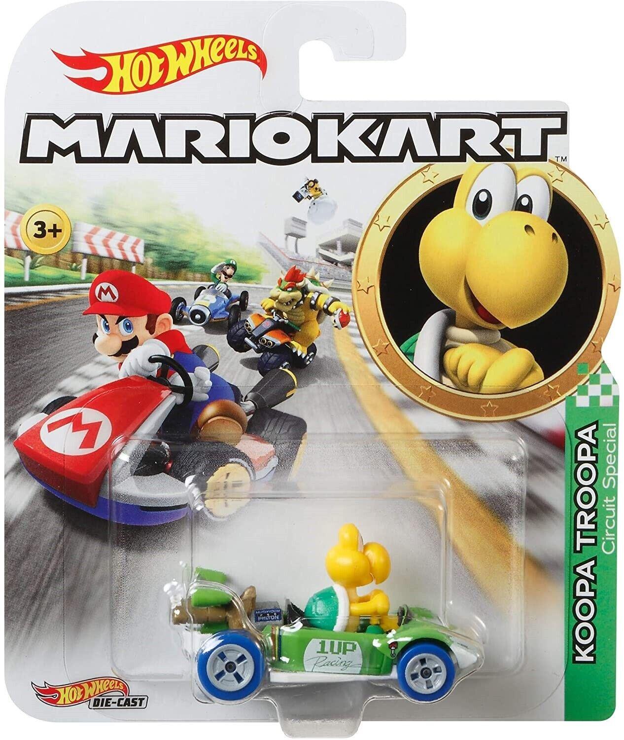 Hot Wheels Gaming Character Car Super Mario Kart Ages 3+ Toy Race Play Game Jeep