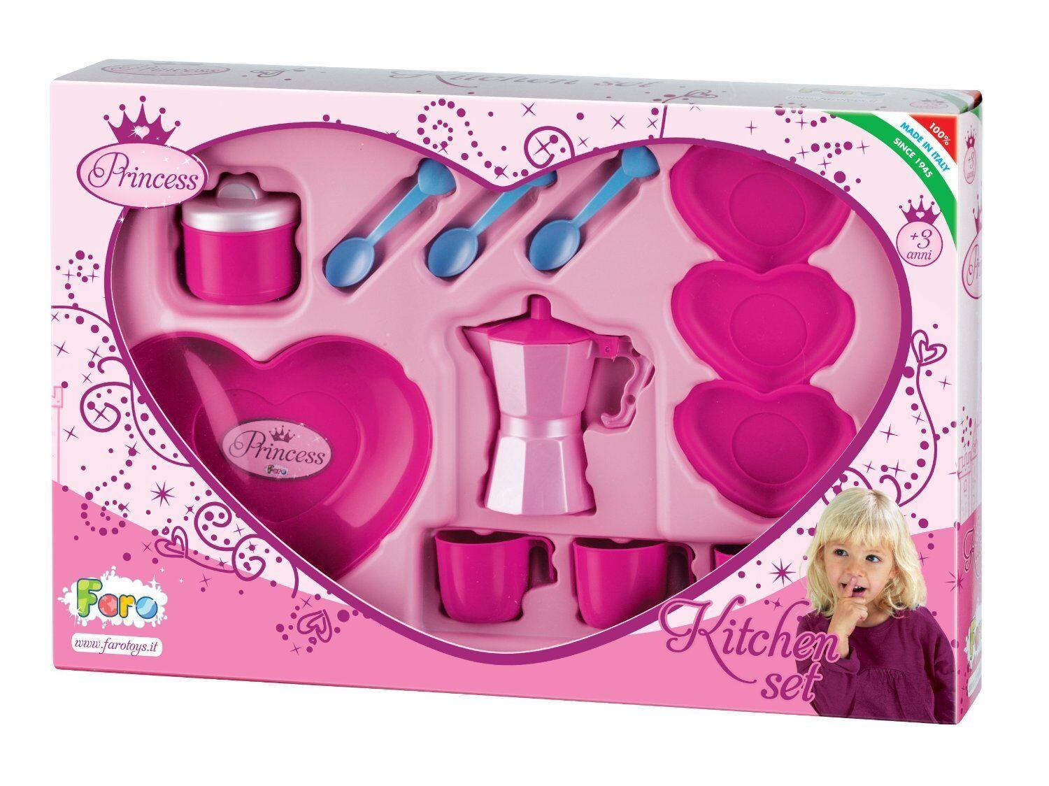 Kitchen Pretend Play Faro Princess Coffee Jug Cooking Utencils Age 3+ Toy Girls