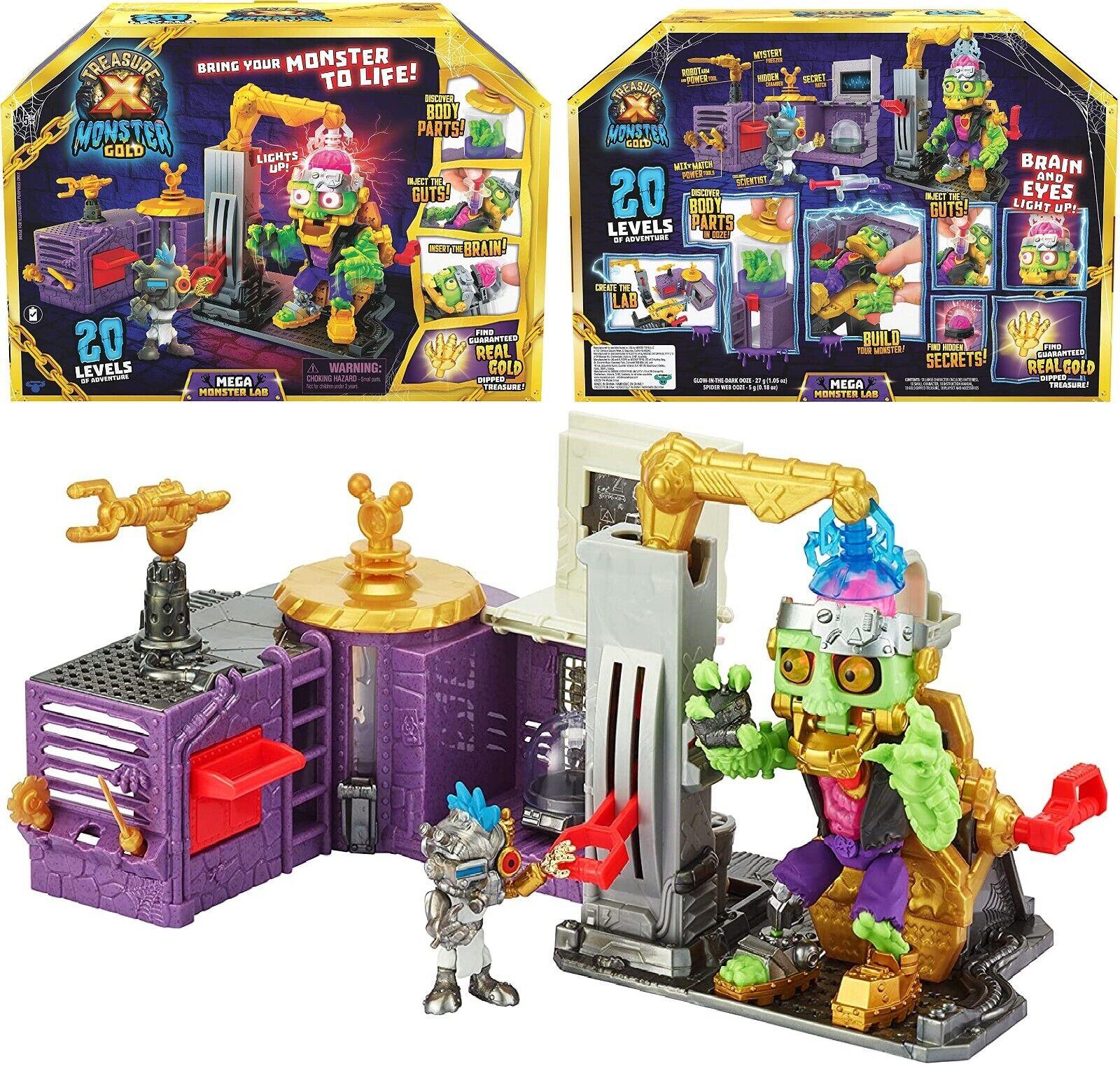 Treasure X Monster Gold Mega Monster Lab 20 Levels of Adventure Ages 5+ New Toy