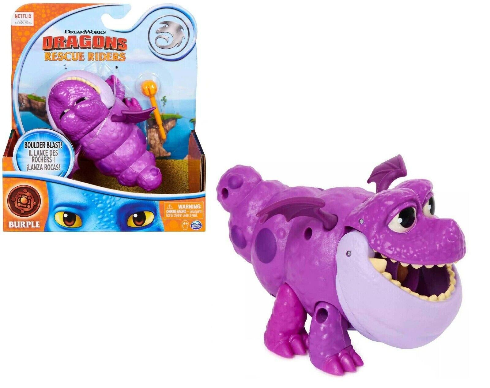 Dragons Burple Rescue Riders Ages 4+ Toy Dragon Play Fly Rider Viking Gift