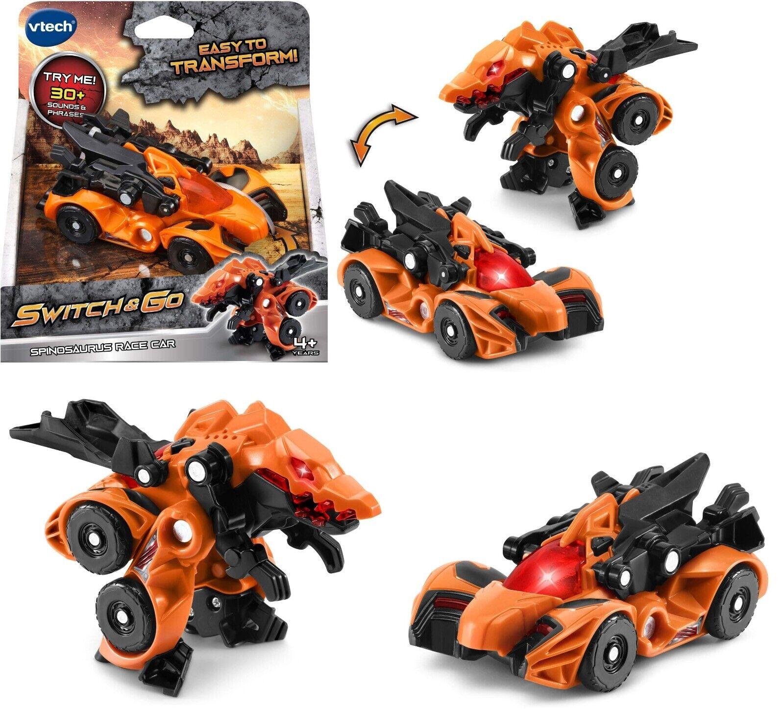 Vtech Switch and Go Dinos - Spinosaurus Race Car - Ages 3+ Toy Car Dinosaur Plane Car Buggy Race Dino Fun
