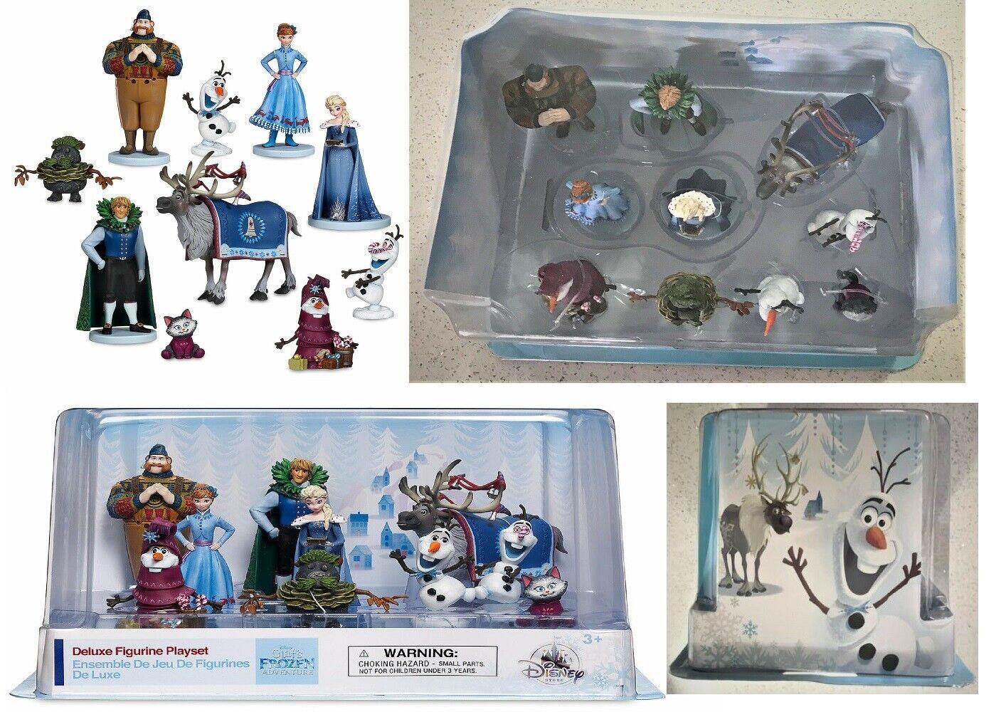 Frozen Adventure Deluxe Figure Play Set 10 Pieces Anna Elsa Olaf Kristoff Sven