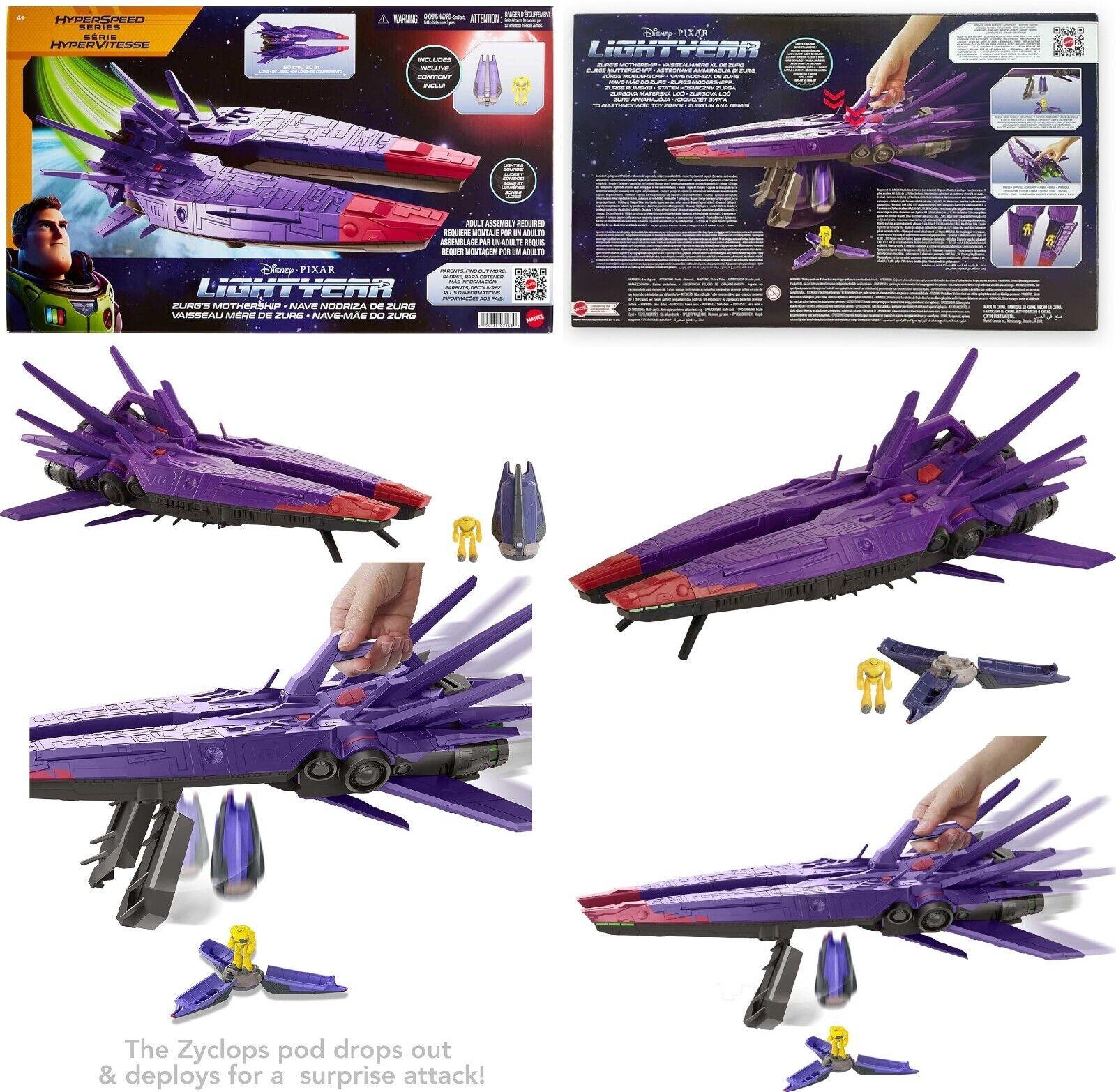 Disney Pixar Lightyear Hyperspeed Series Zurg Mothership 24 Inch Long Spacecraft