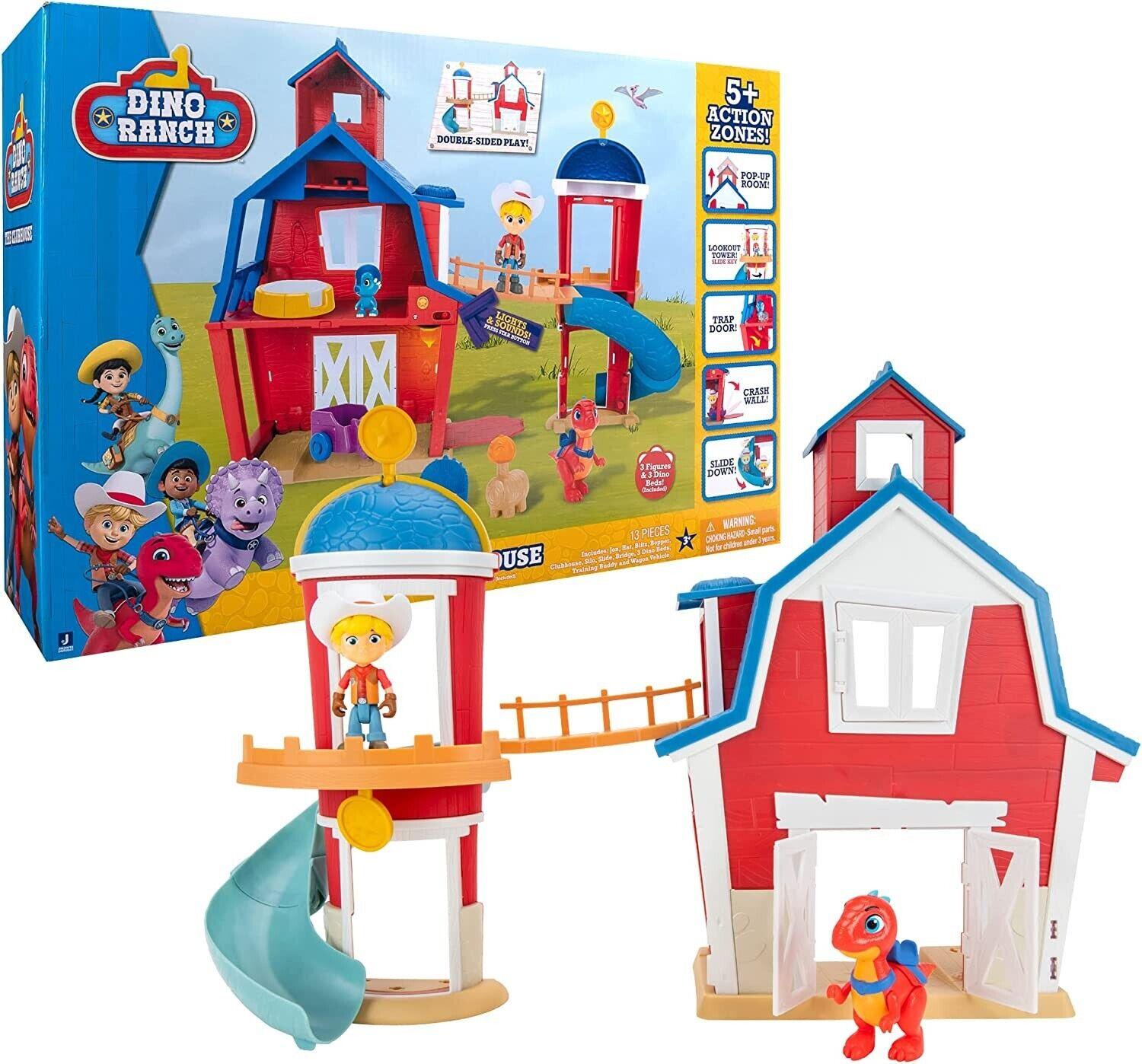 Dino Ranch Clubhouse Playset Ages 3+ Toy Dinosaur Play Velociraptor