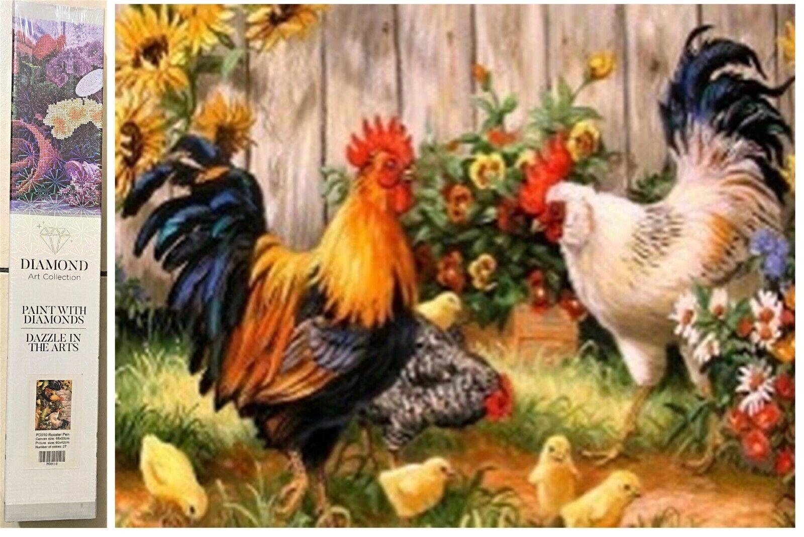 Diamond Art Collection Rooster pen Painting kit
