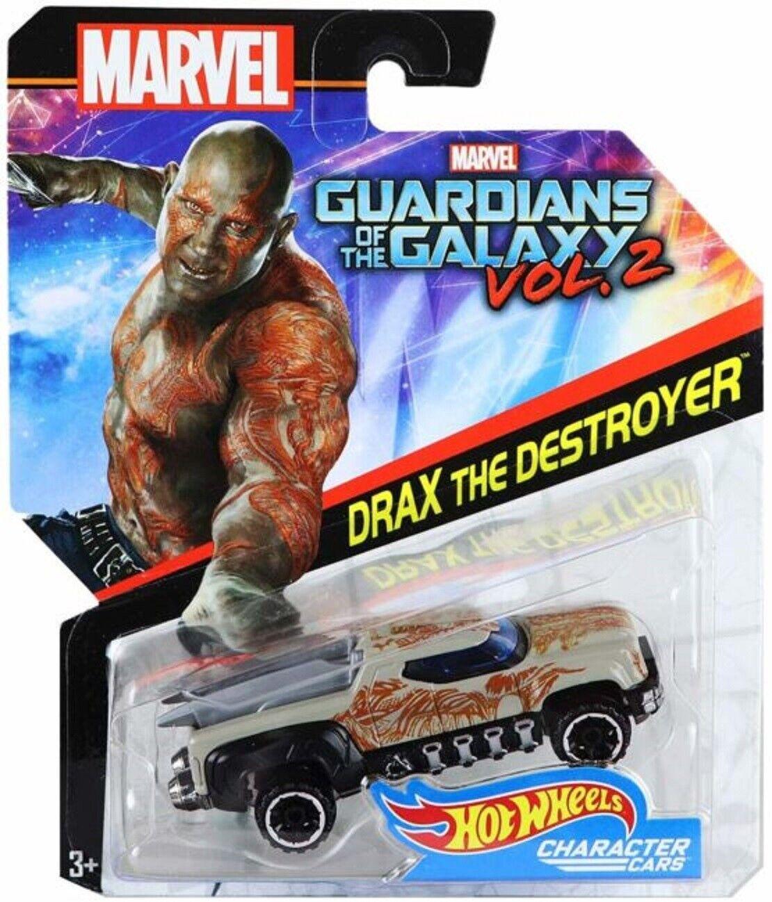 Hot Wheels Marvel Car 3+ Toy Drax Destroyer Character Car Race Fun