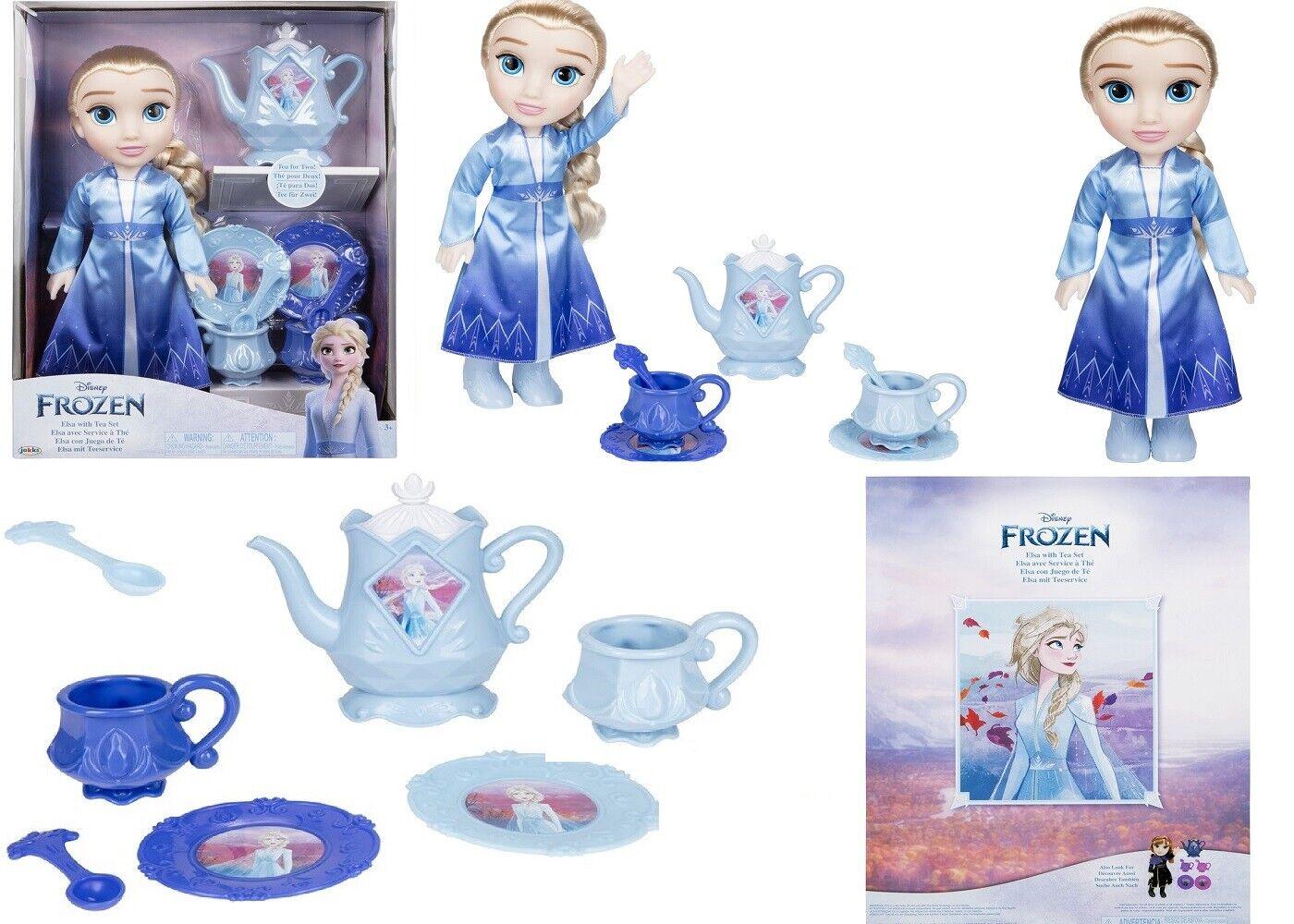 Frozen Elsa Adventure Fashion Doll with Tea Set Ages 3+ Toy Kitchen Fun