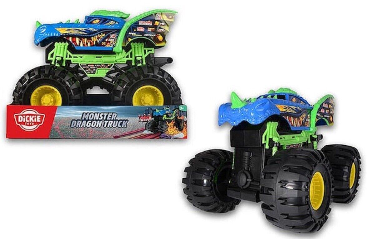 DICKIE Toys Large Dragon Pickup Monster Truck Ages 3+ New Toy Car Race Play Gift