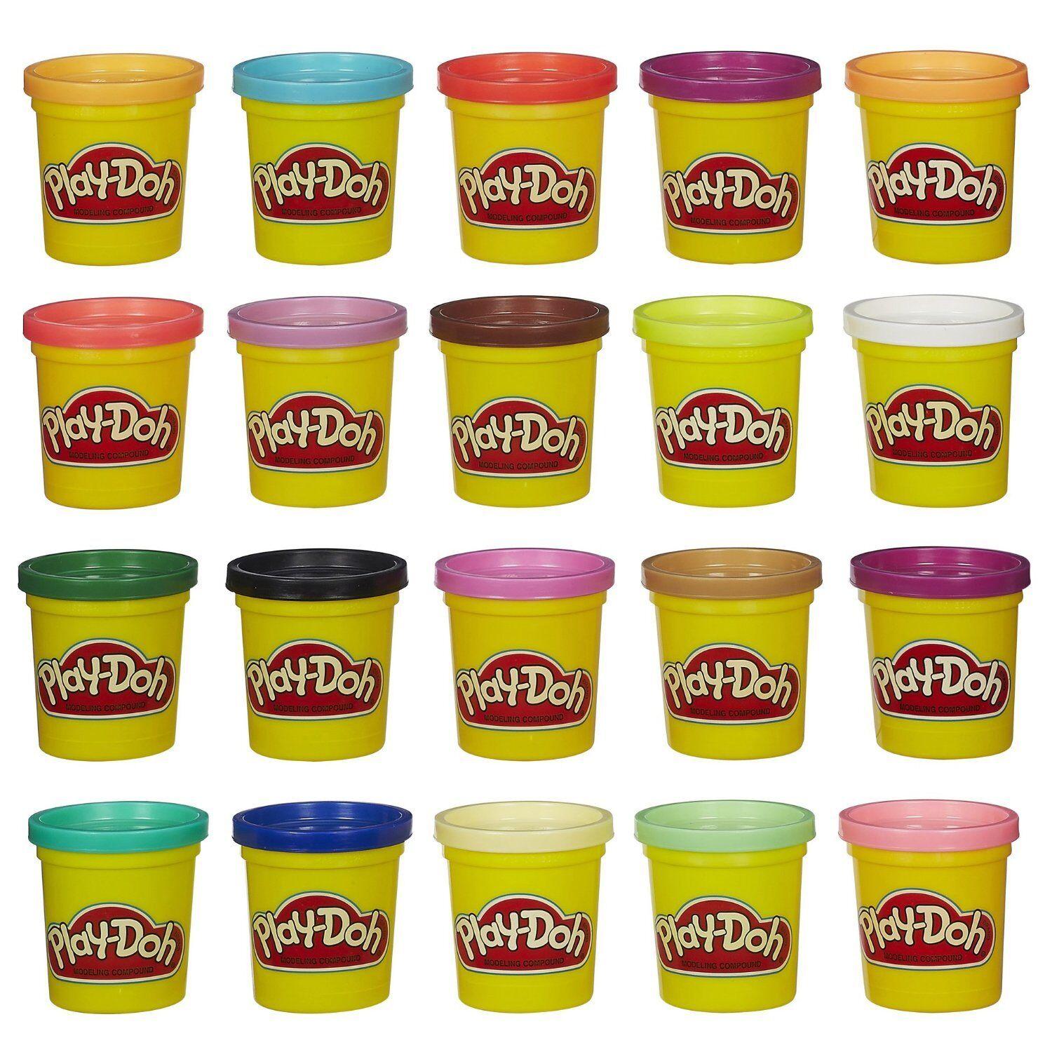 Playdoh Super Color 20 Pack Ages 3+ Toy Build Make Play Doh Big Shape Hasbro
