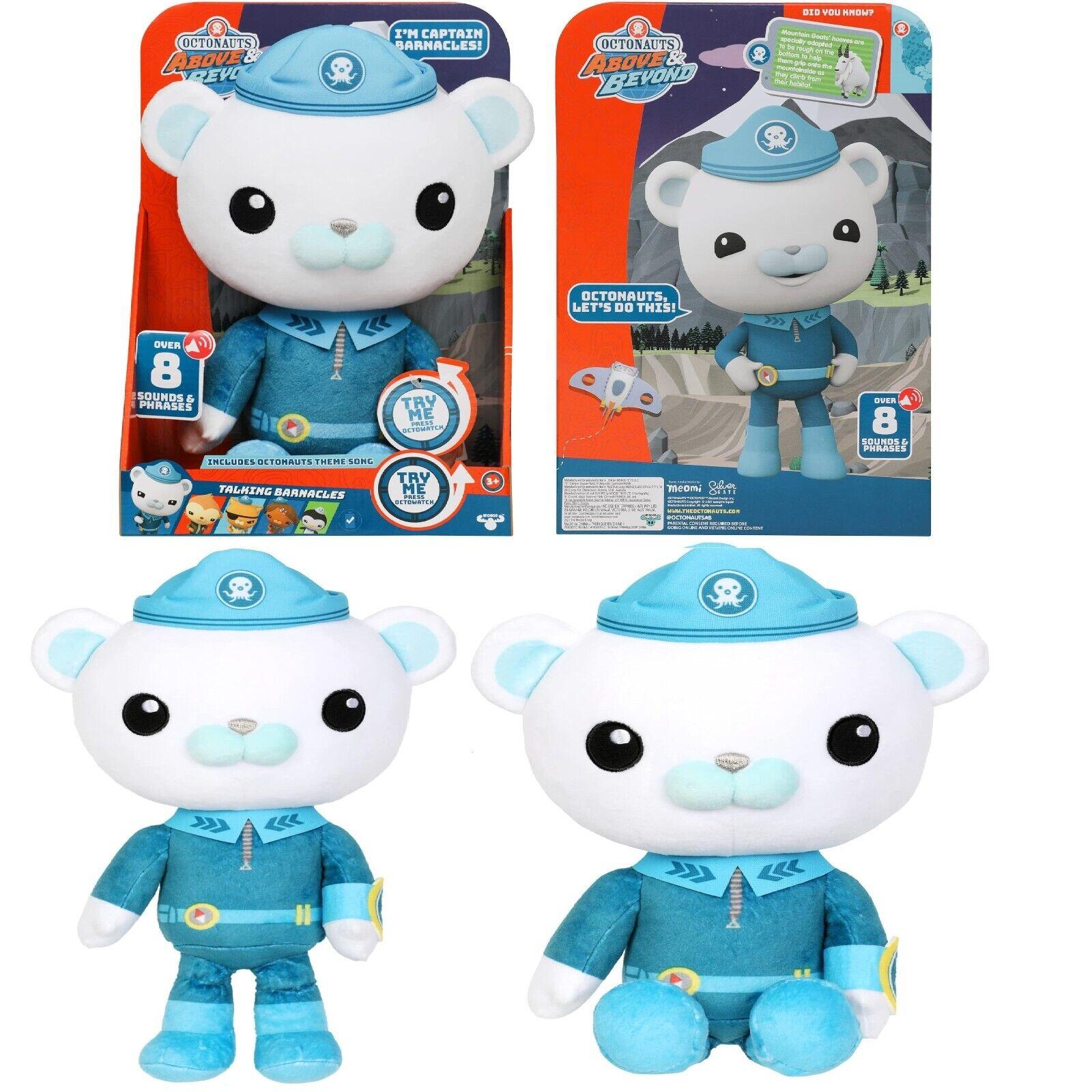 Octonauts Above & Beyond Talking Soft Plush Captain Barnacles Ages 3+ New Toy