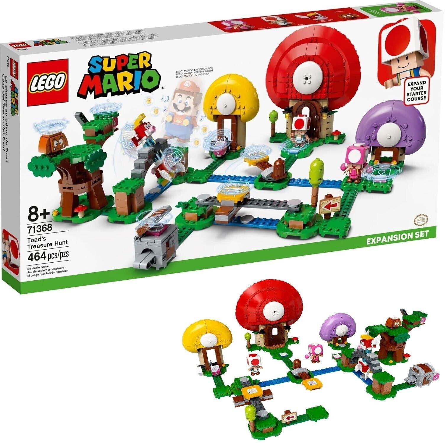 LEGO Super Mario Toad's Treasure Hunt Expansion Set 71368 Building Kit New Toy