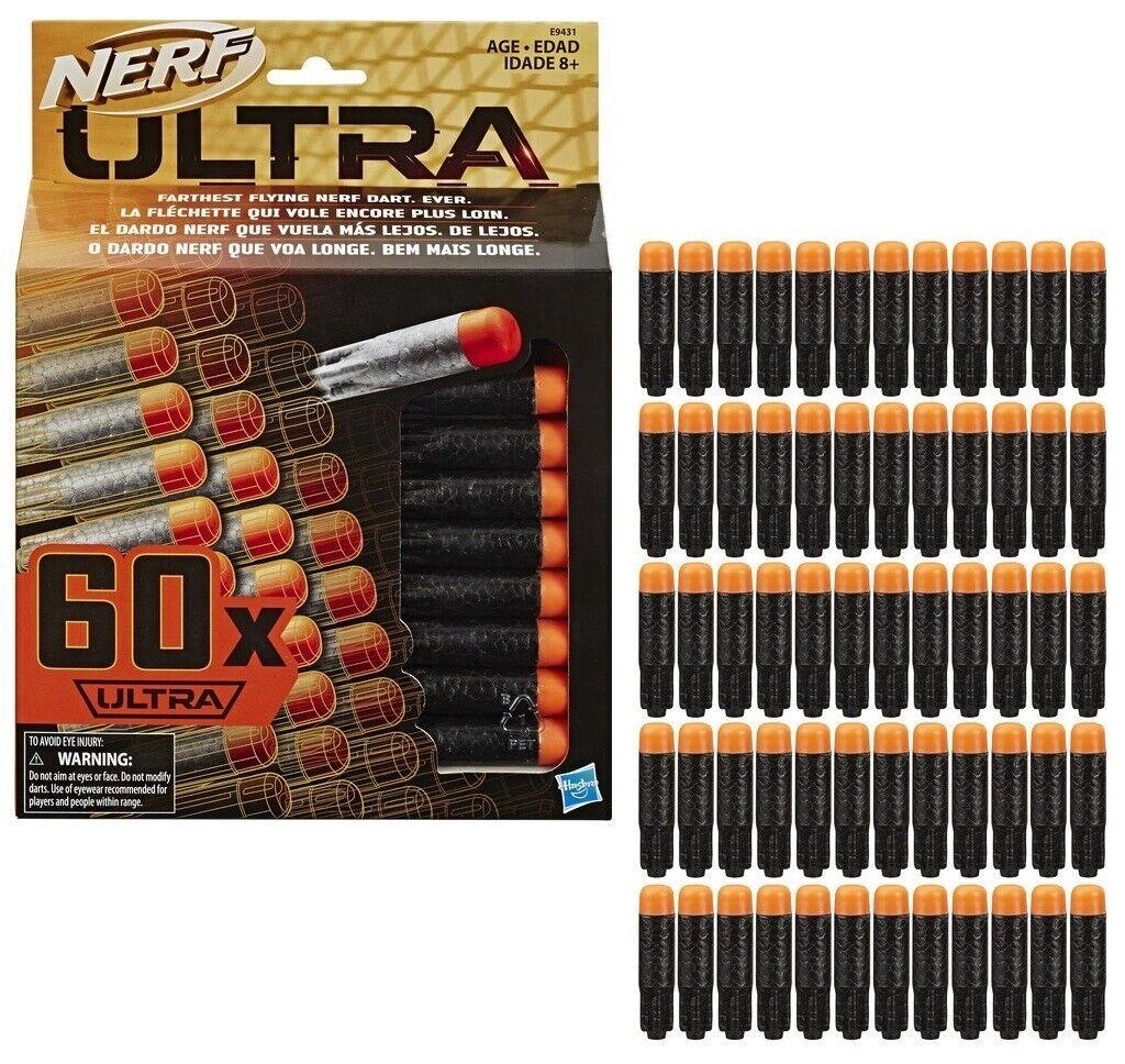 NERF Ultra 60 Dart Refill Pack Farthest Flying NERF Darts Ages 8+ Toy Blaster