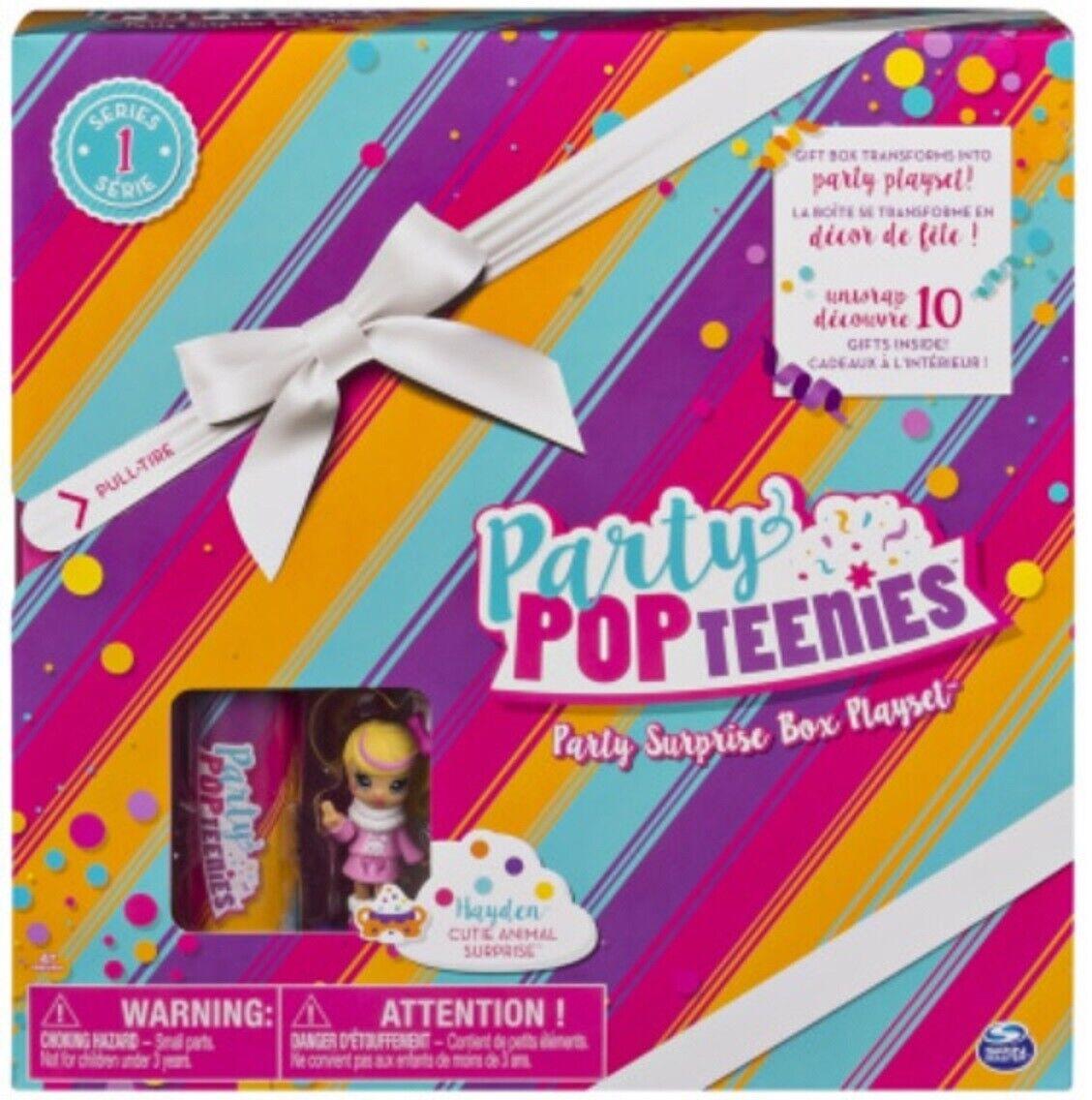 Party Popteenies Double Surprise Animal part surorise set-Popper Cutie Ages 4+