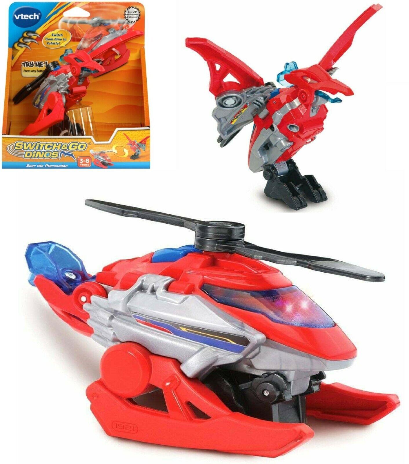 Vtech Switch & Go Dinos-Soar The Pteranodon-Ages 3+ Toy dino Car transformer