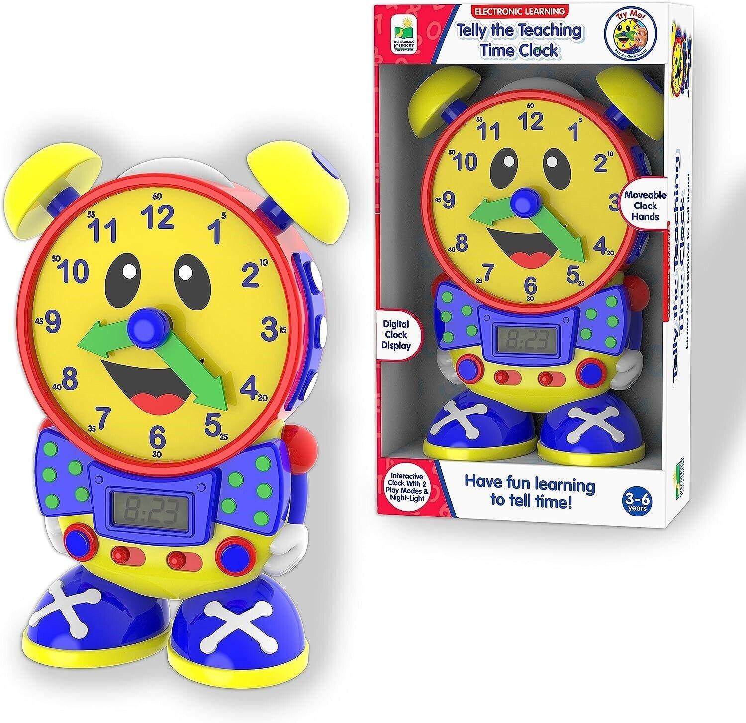 The Learning Journey Telly Teaching Time Clock Primary New Toy Ages 3+ Quiz Play