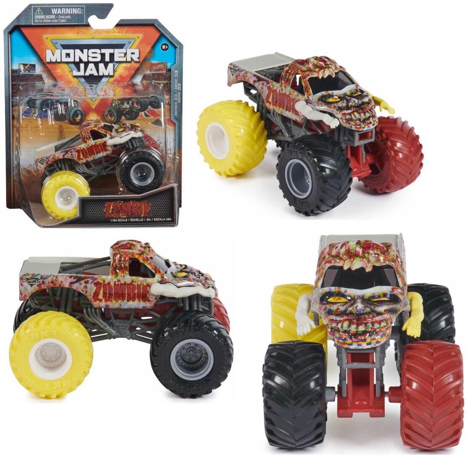 Hot Wheels Monster Jam Trucks 1:64 Scale 3+ Toy Race Grave Digger Zombie