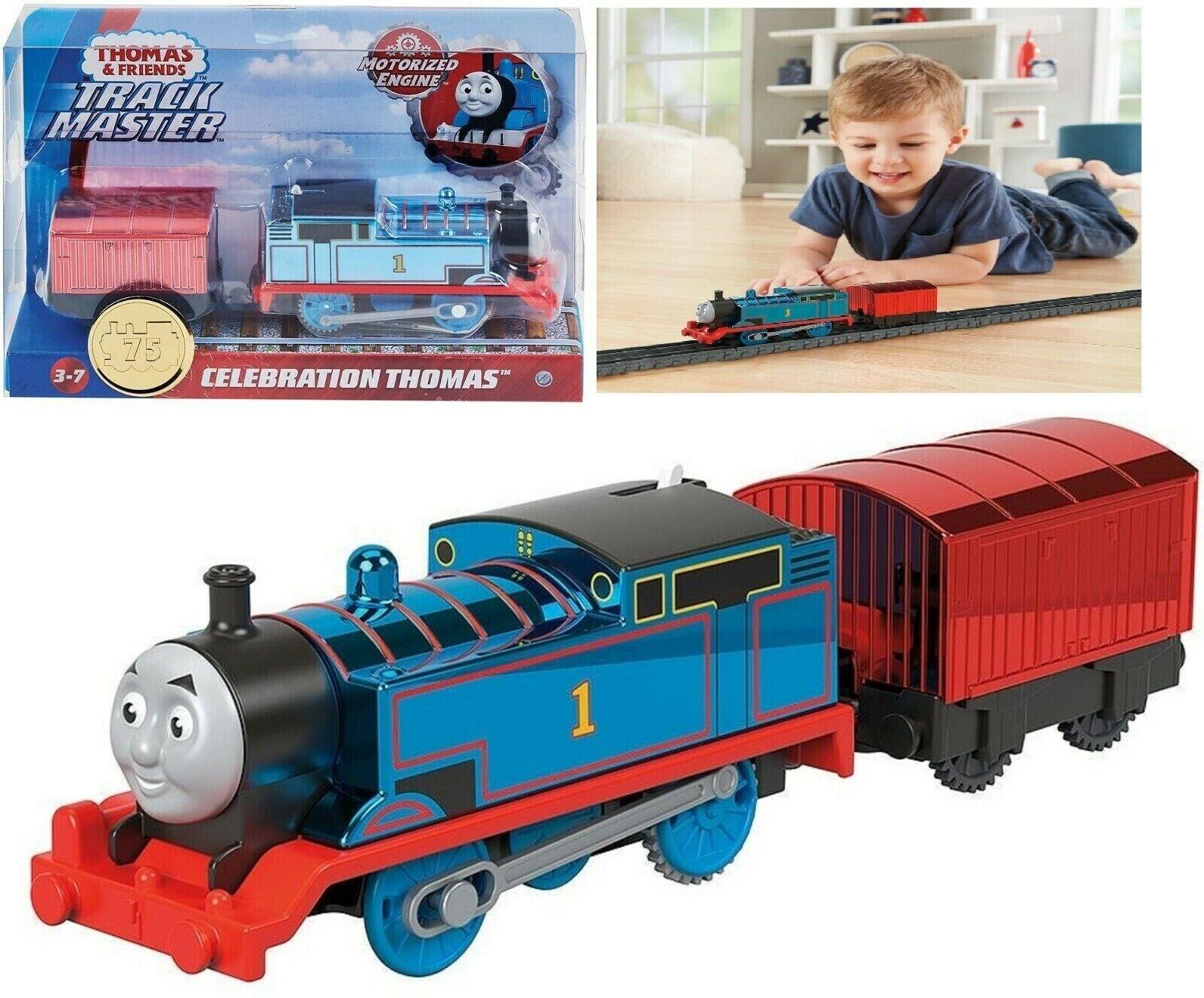 Thomas & Friends Motorised Trackmaster. Celebration Thomas Train Engine, Multicolor